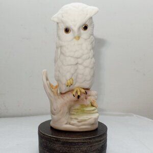 Vintage Cybis Bisque Prcelain Snow Owl Figurine